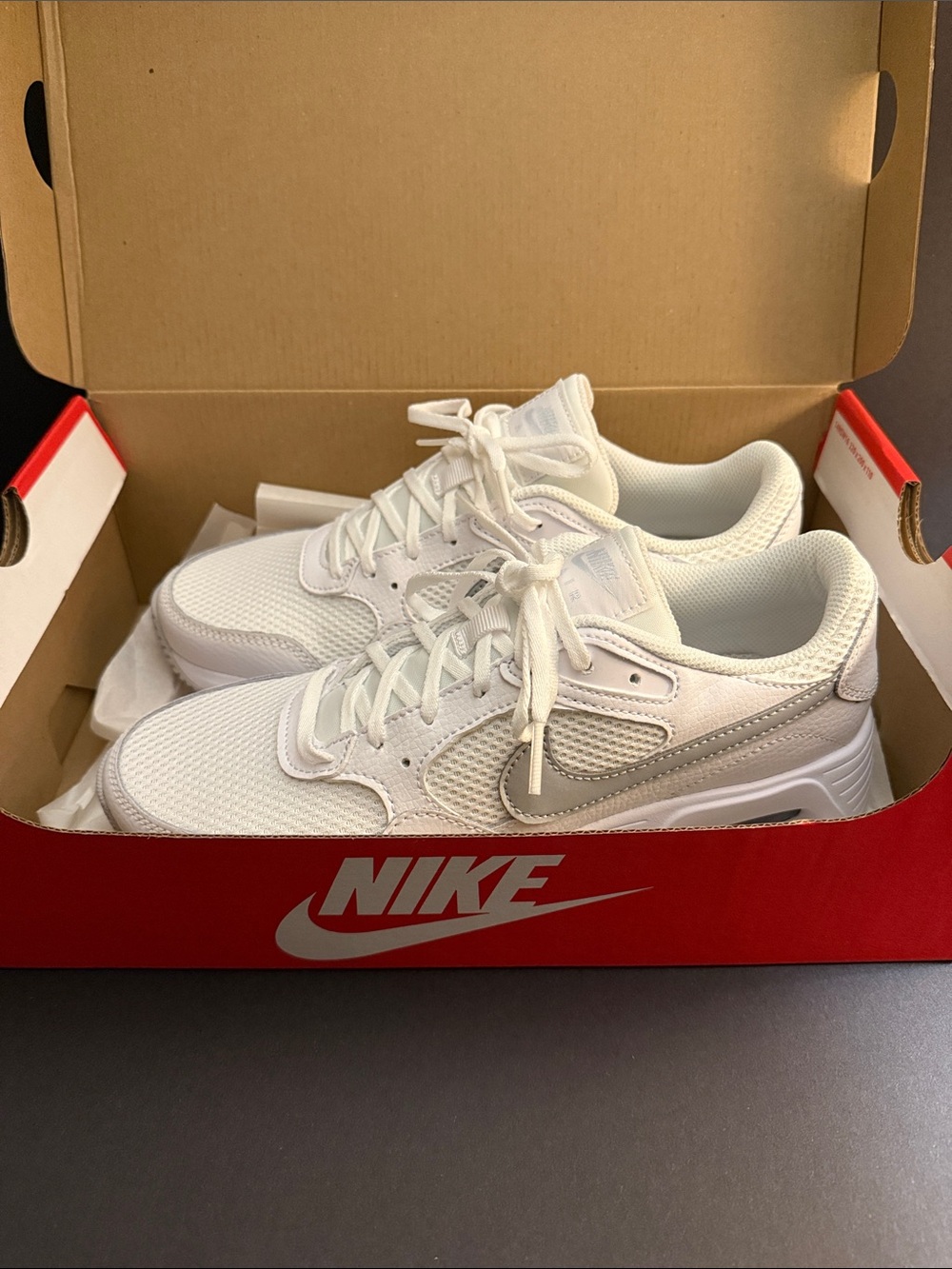 Nike - Women’s White Air Max Athletic Sneakers